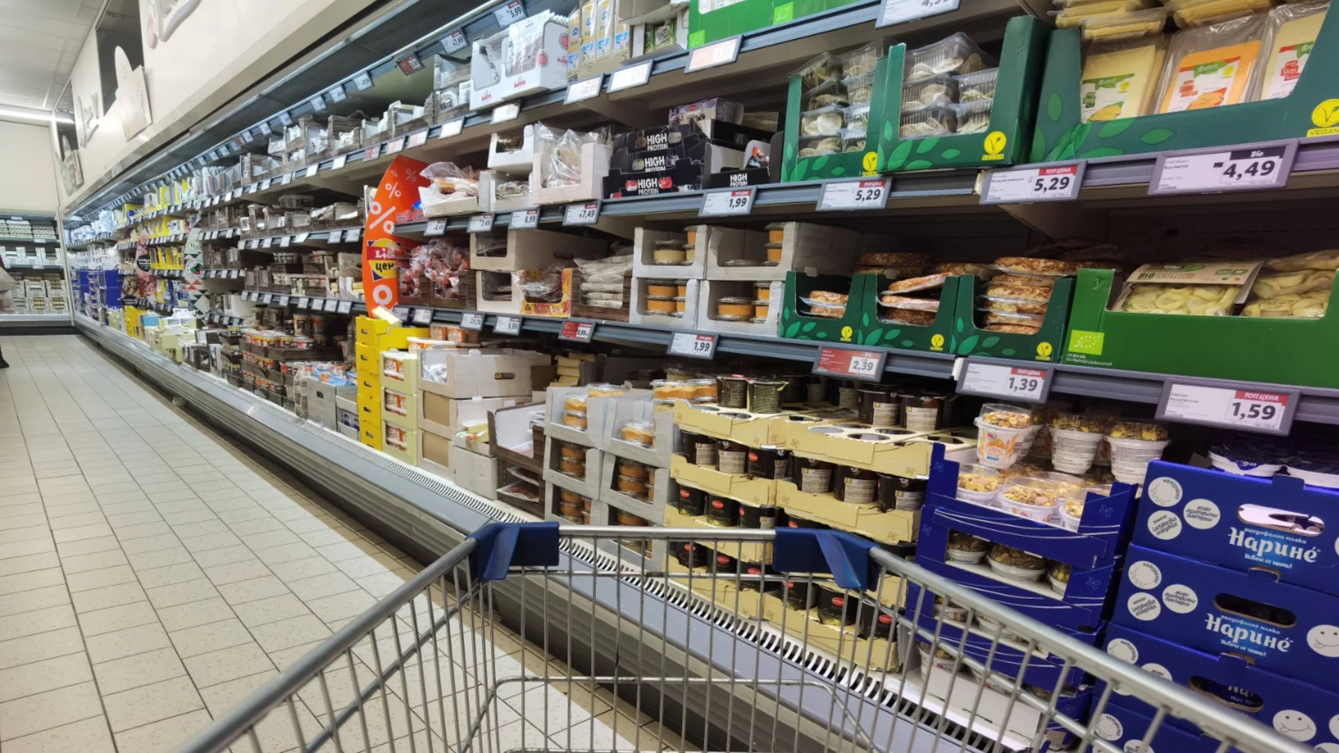 България в Топ 3 на ЕС по високи цени на храните