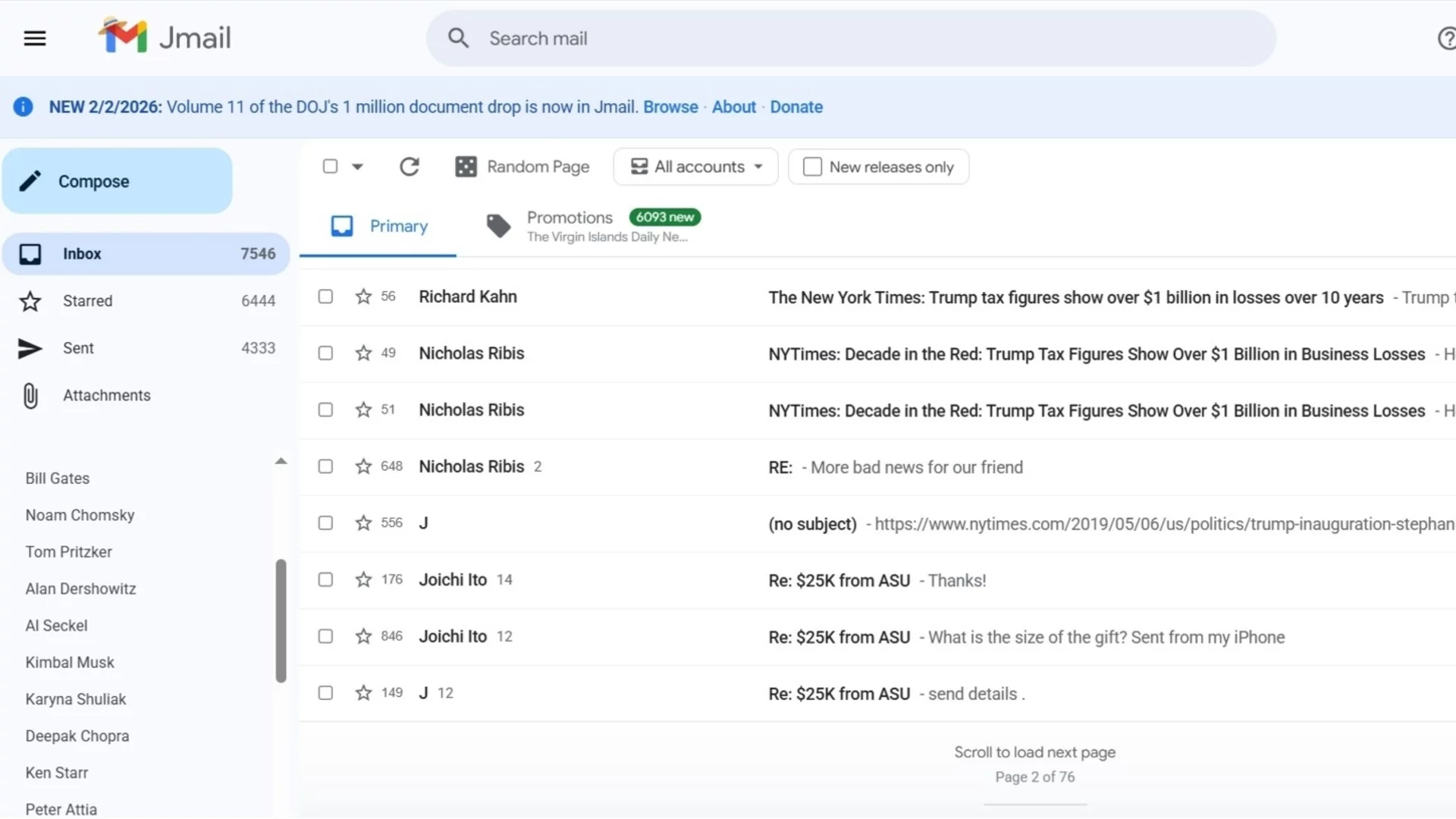 Прочетете имейлите на Епстийн, все едно сте хакнали профила му