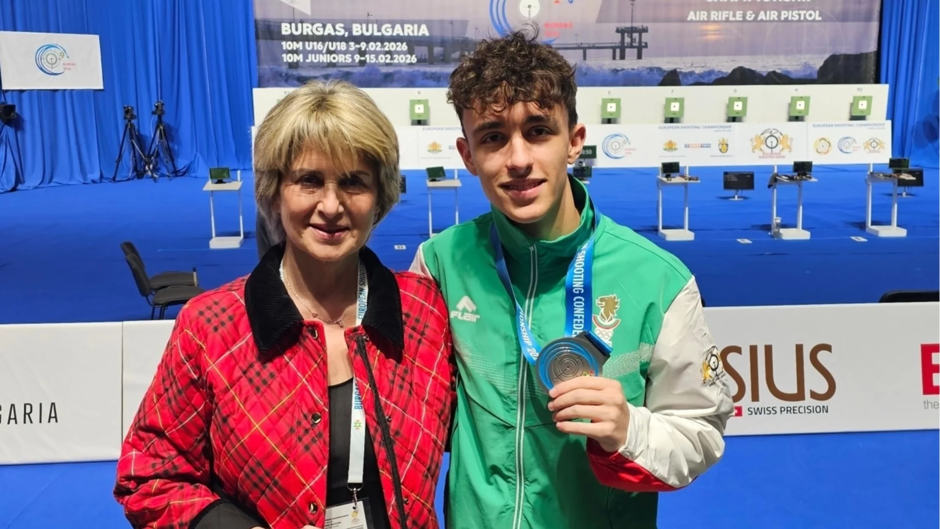 България има сребърен медалист от Европейското по спортна стрелба за младежи в Бургас!