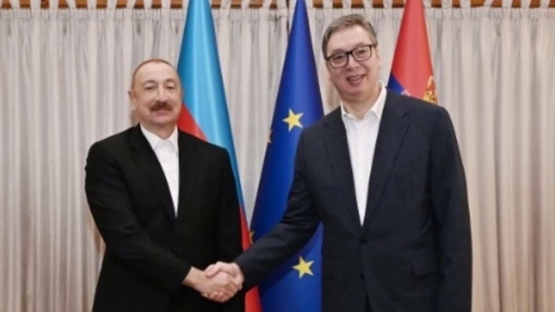 Гордея се с нашето приятелство: Вучич ухажва Алиев за газ (ВИДЕО)