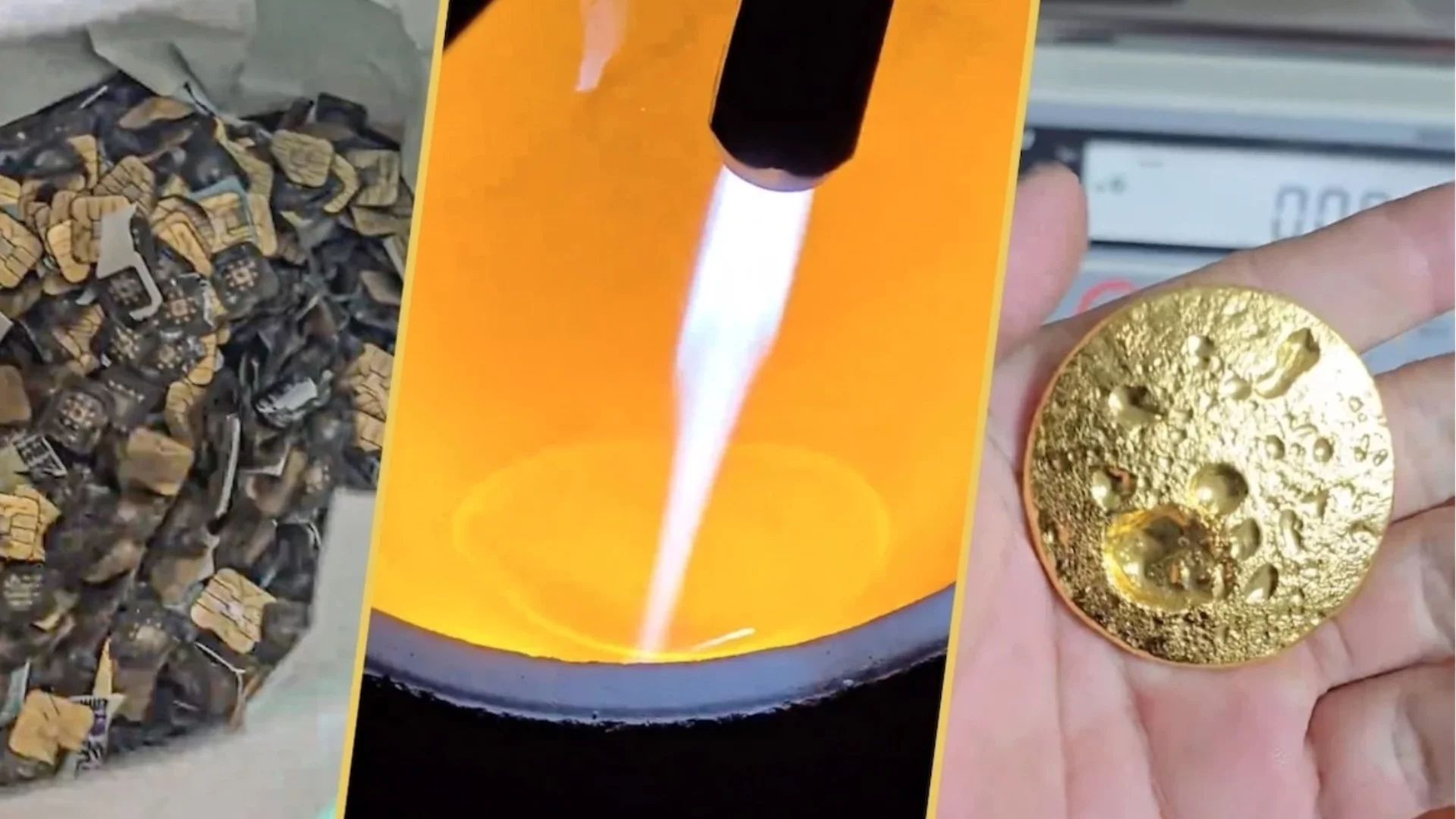 Мъж извади близо 200 грама злато от стари SIM карти (СНИМКИ)