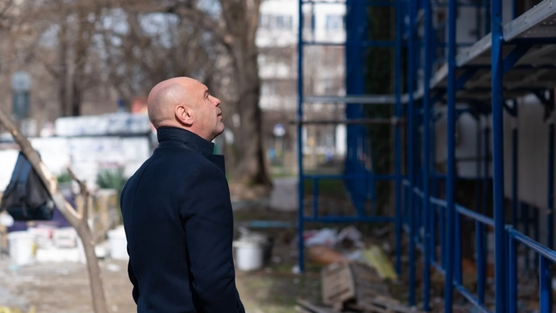 Санирането на жилищна сграда в Пловдив върви по график