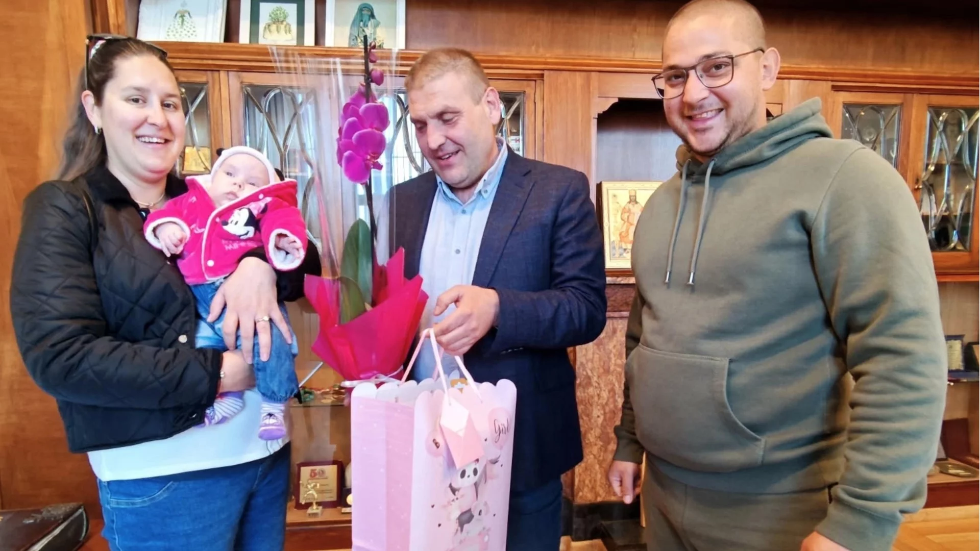 Евелин - първото бебе на Плевен за 2026-а г.