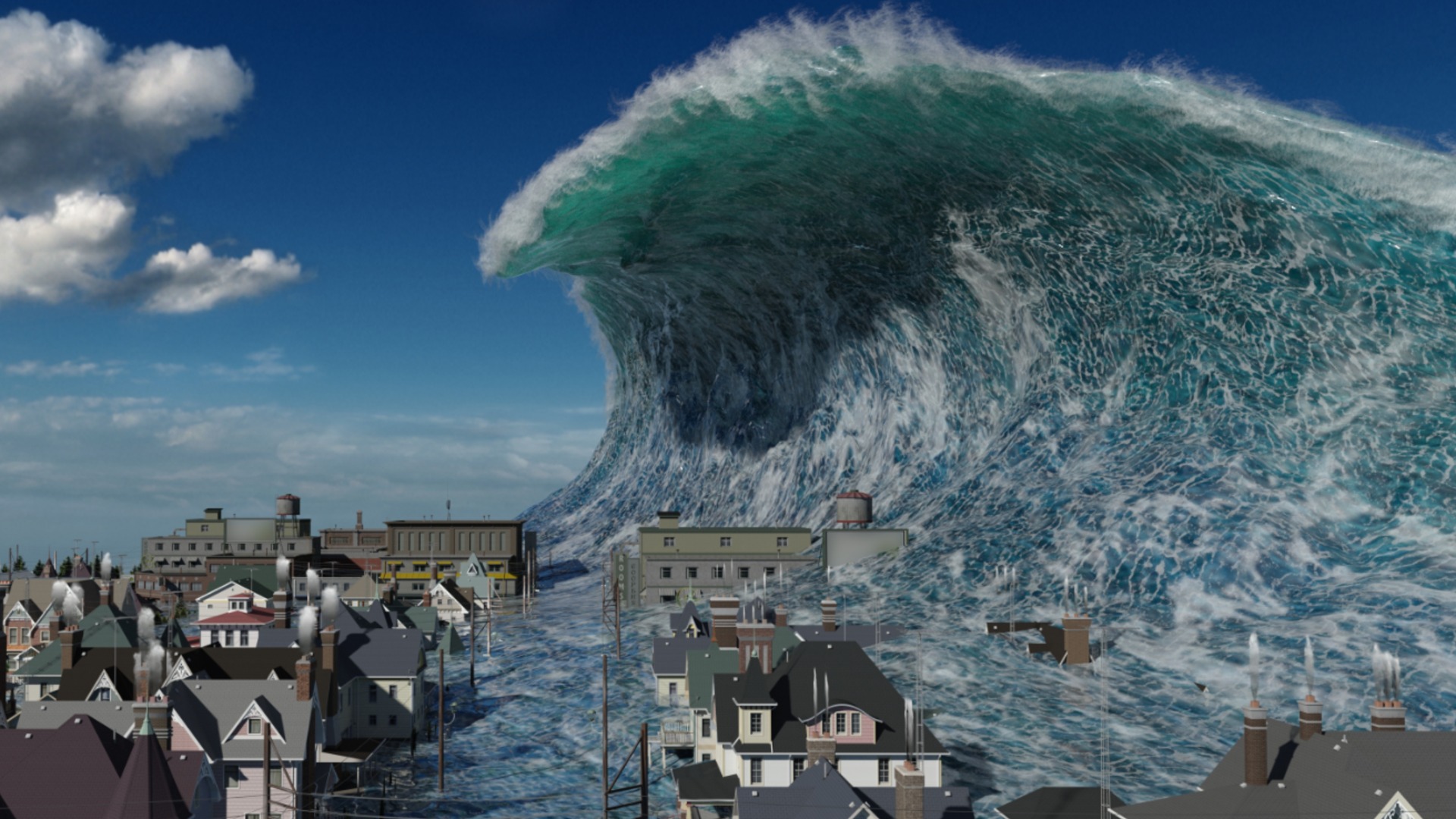 Астероид причини мегацунами край бреговете на Европа