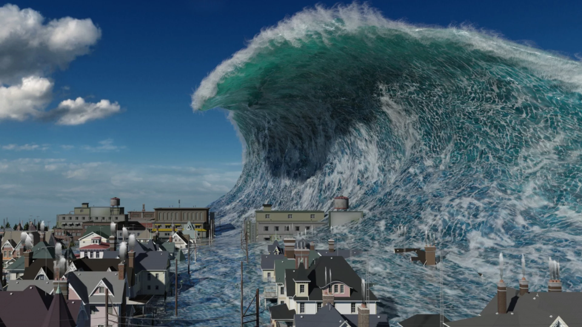 Астероид причини мегацунами край бреговете на Европа