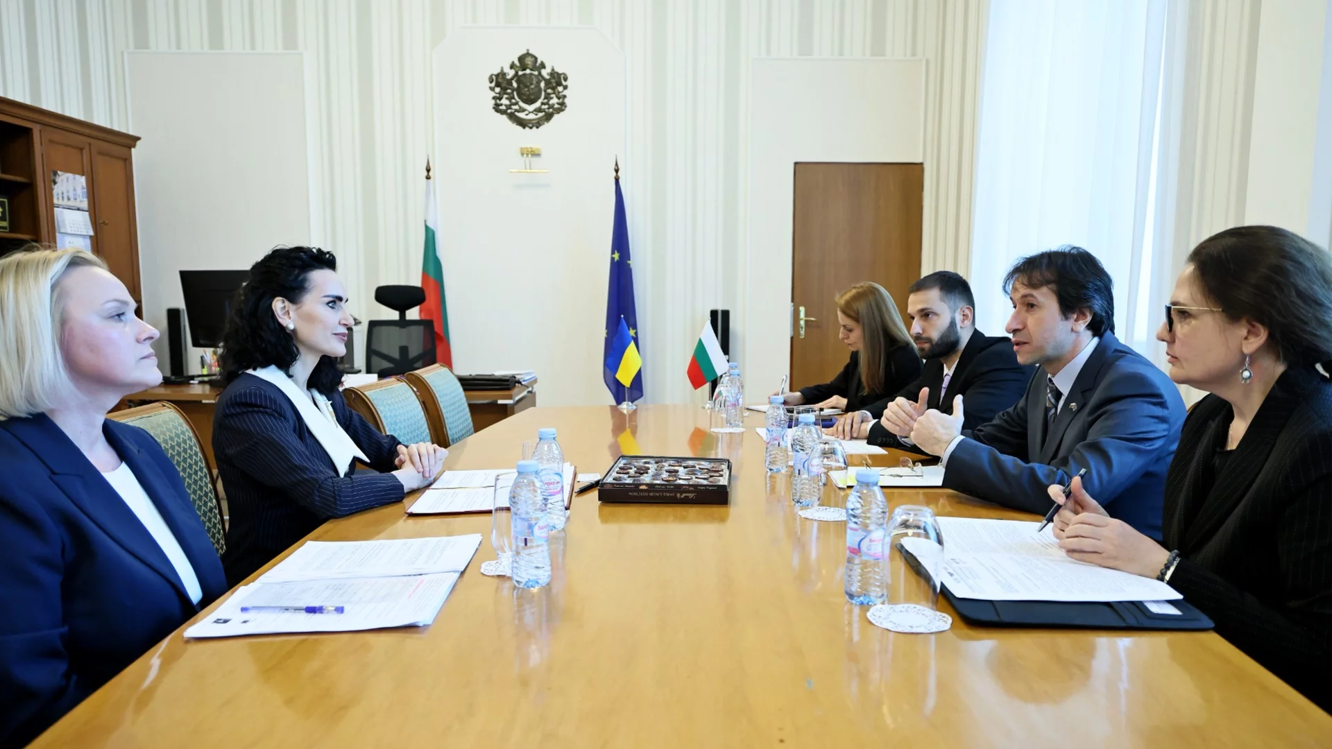 Корман Исмаилов пред Олеся Илашчук: Възстановяваме и разширяваме транспортните връзки с Украйна