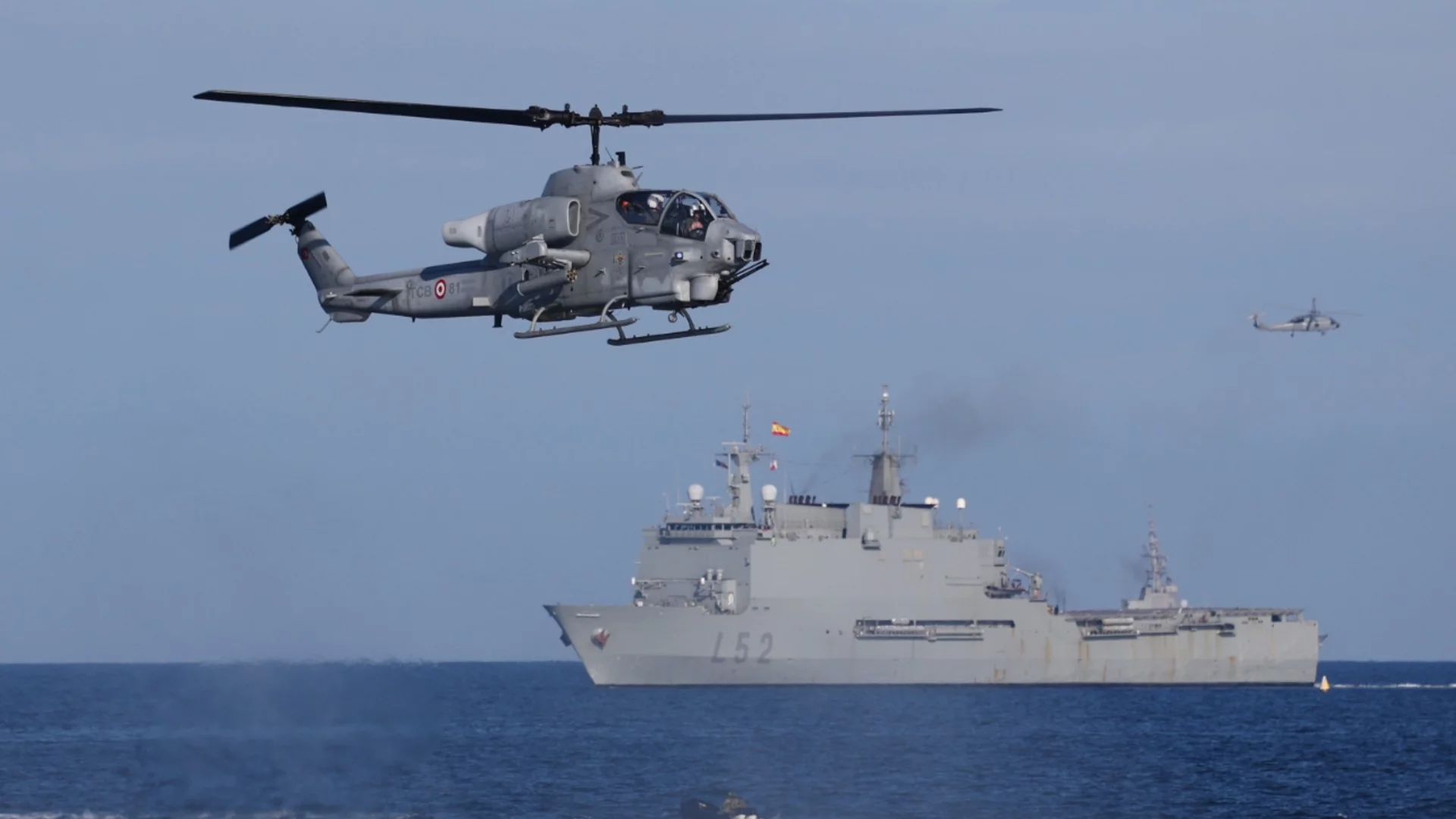 Гръцките военноморски сили провеждат учение, заради дроновете