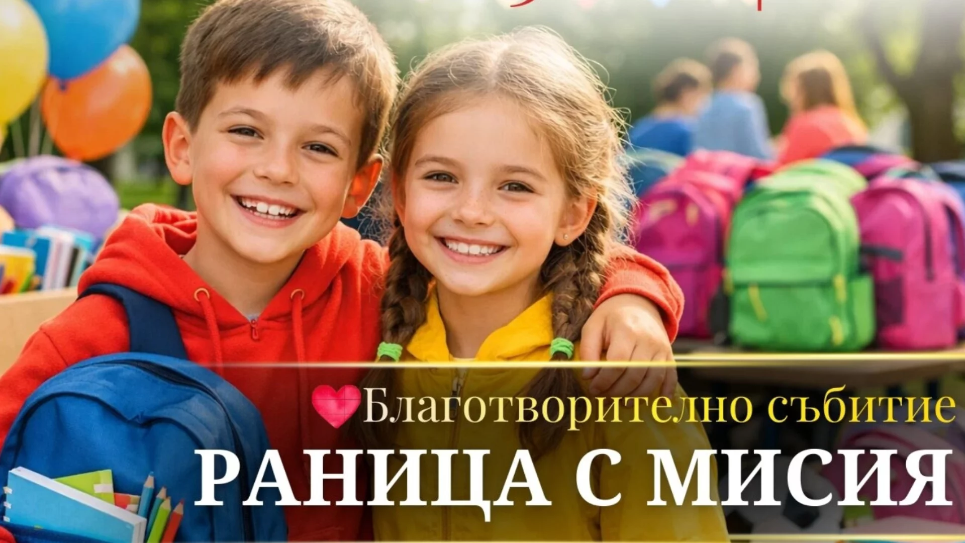 Подаряват "Раница с мисия" на 100 деца в нужда