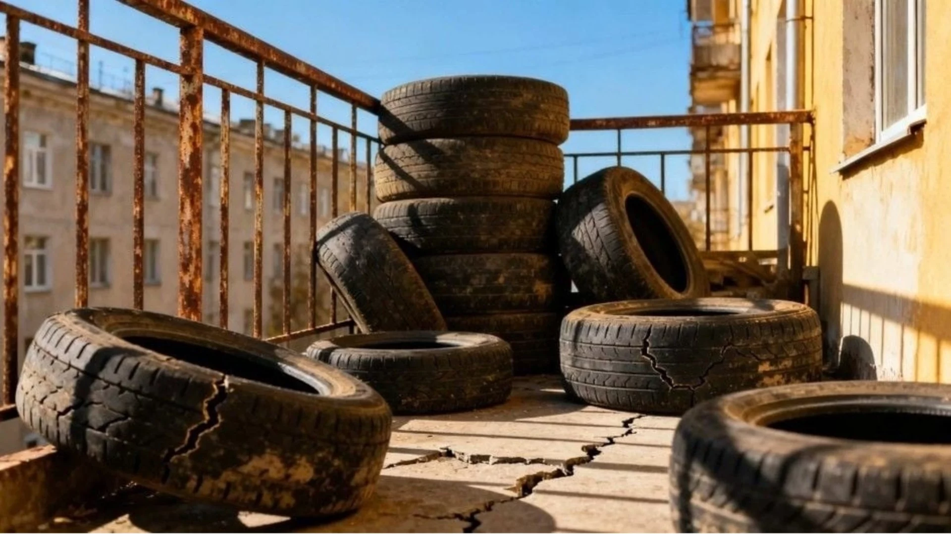 Защо съхраняването на гуми на балкона е лоша идея