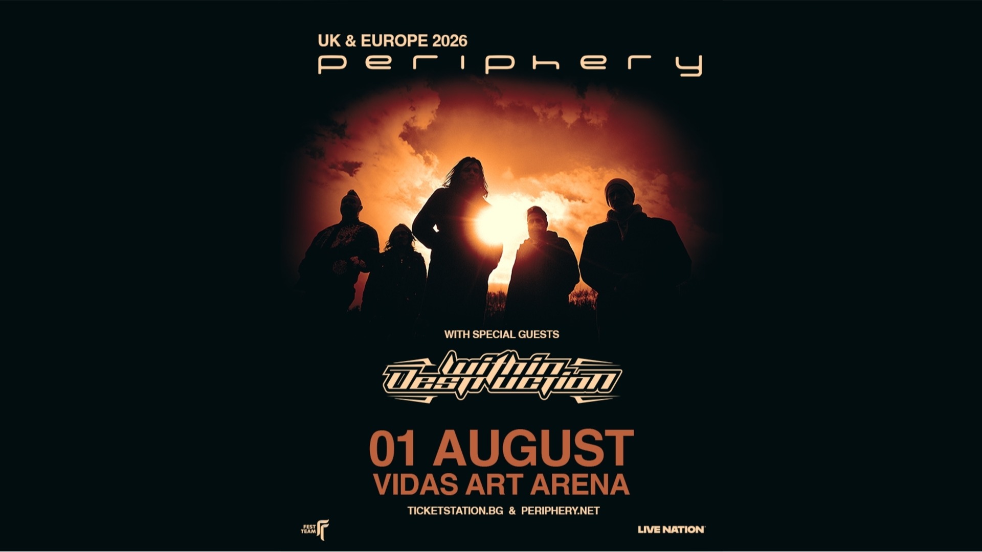 Periphery и Within Destruction забиват заедно това лято в сърцето на София