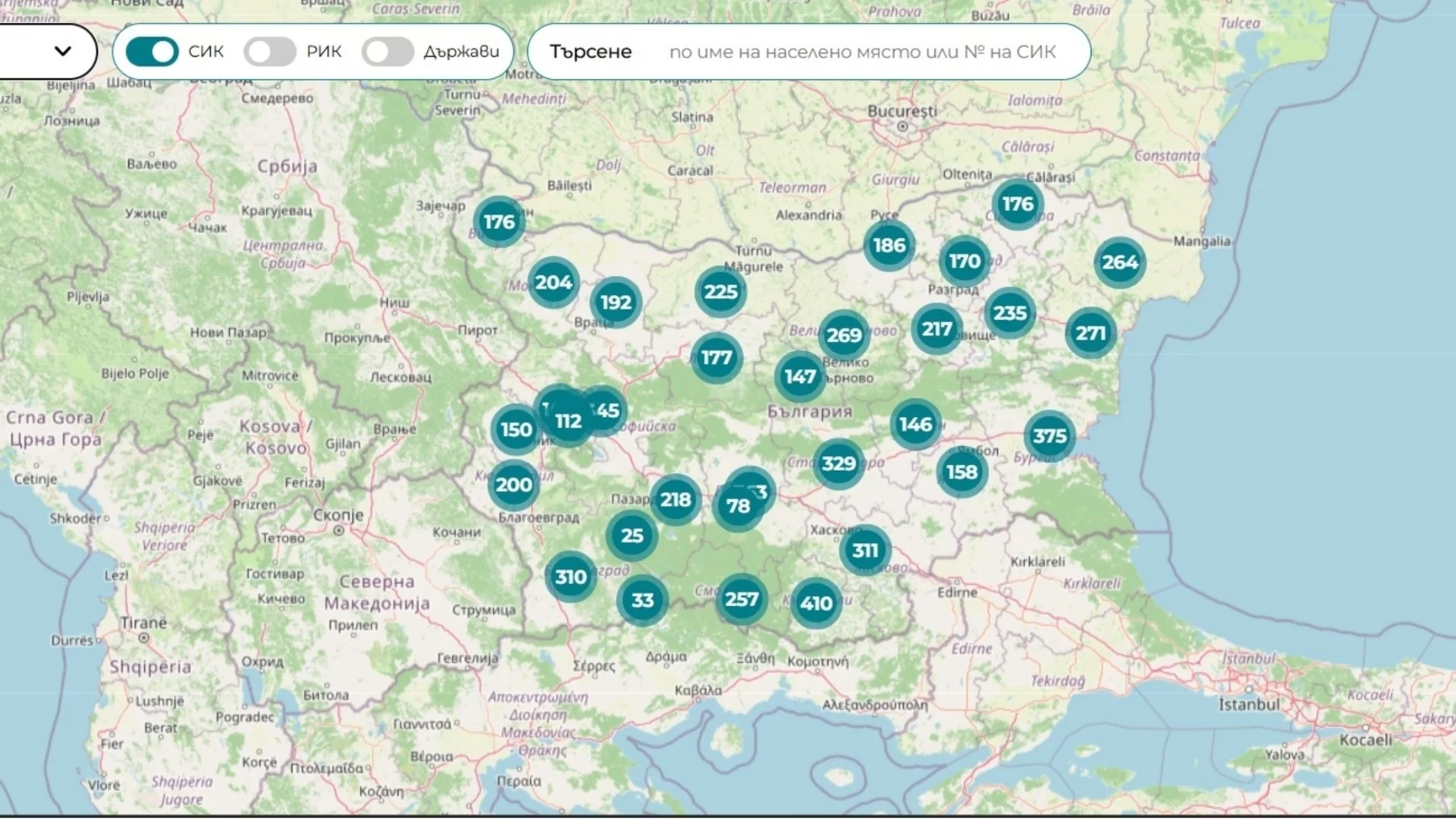 Къде гласувам? ЦИК пусна карта със секциите в страната и чужбина
