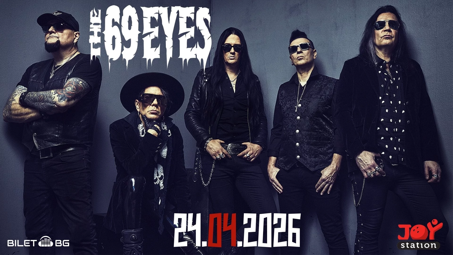 График за първия концерт на The 69 Eyes в България