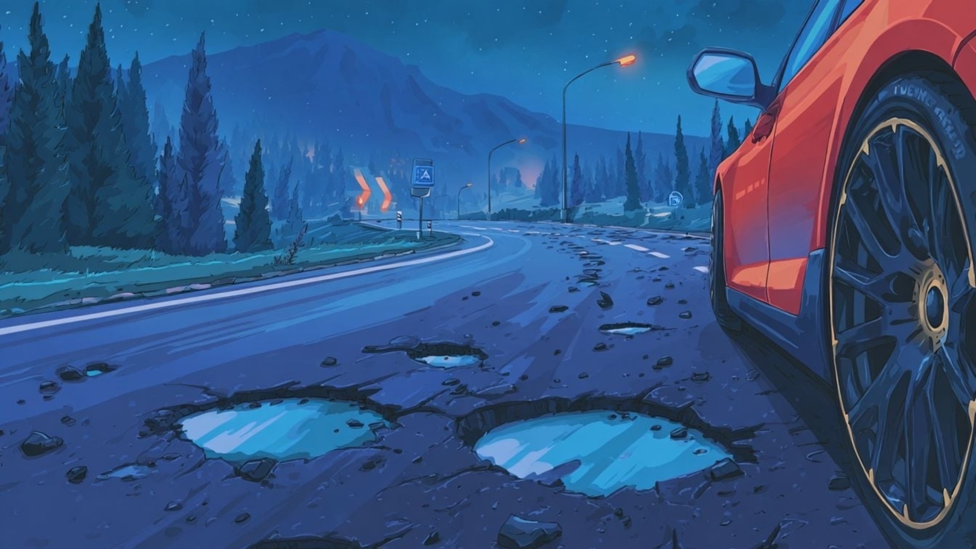 Пет неща, които да направите веднага след удар в дупка на пътя