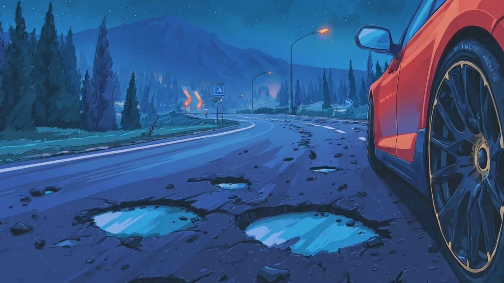 Пет неща, които да направите веднага след удар в дупка на пътя