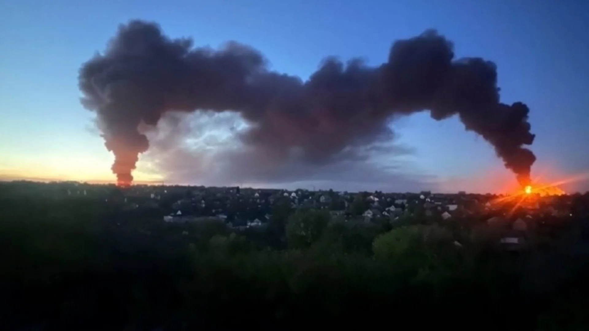 Руски ракети и дронове засипаха и подпалиха Украйна, тя удари Екатеринбург и Челябинск (ВИДЕО)