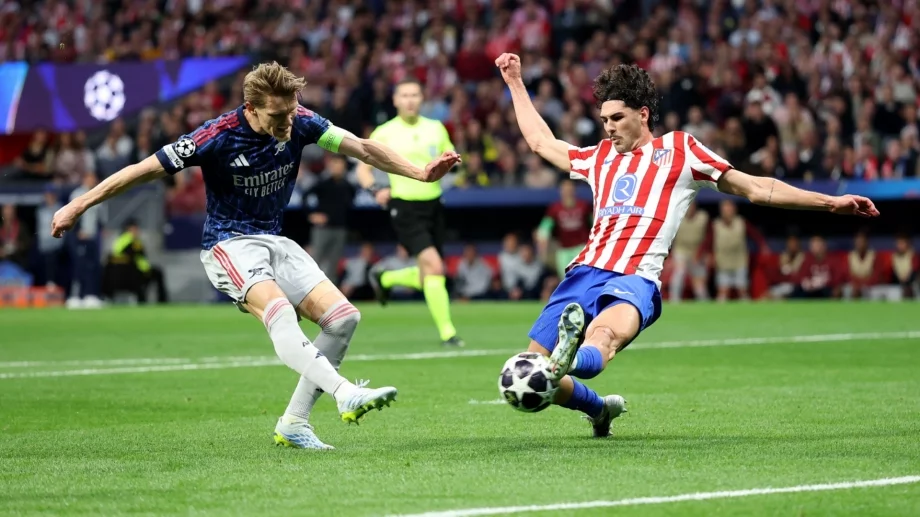 Шампионска лига НА ЖИВО: Атлетико Мадрид - Арсенал 0:1, Гьокереш наказва от дузпа!