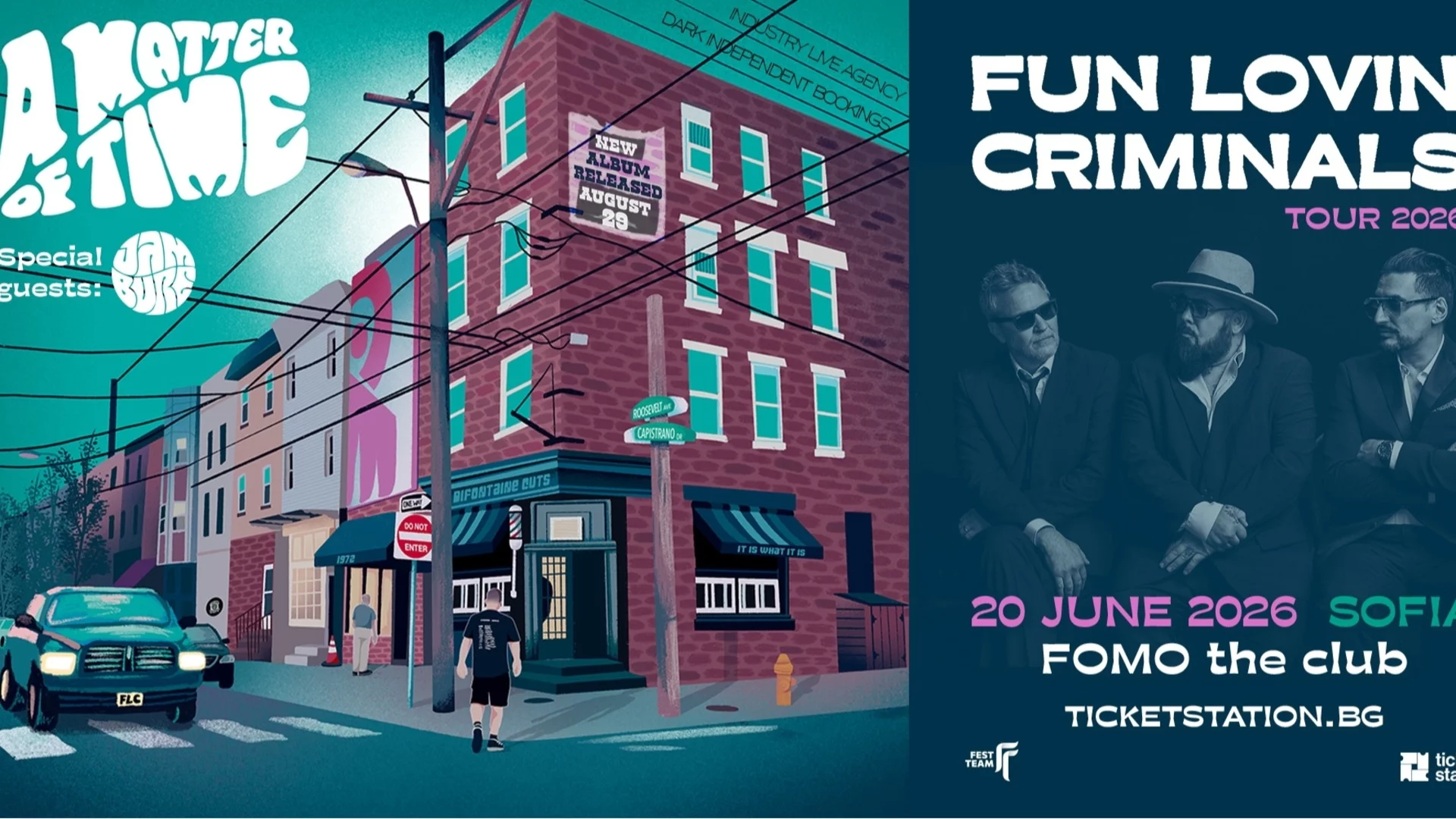 Българите от JamBure се включват към концерта на Fun Lovin' Criminals