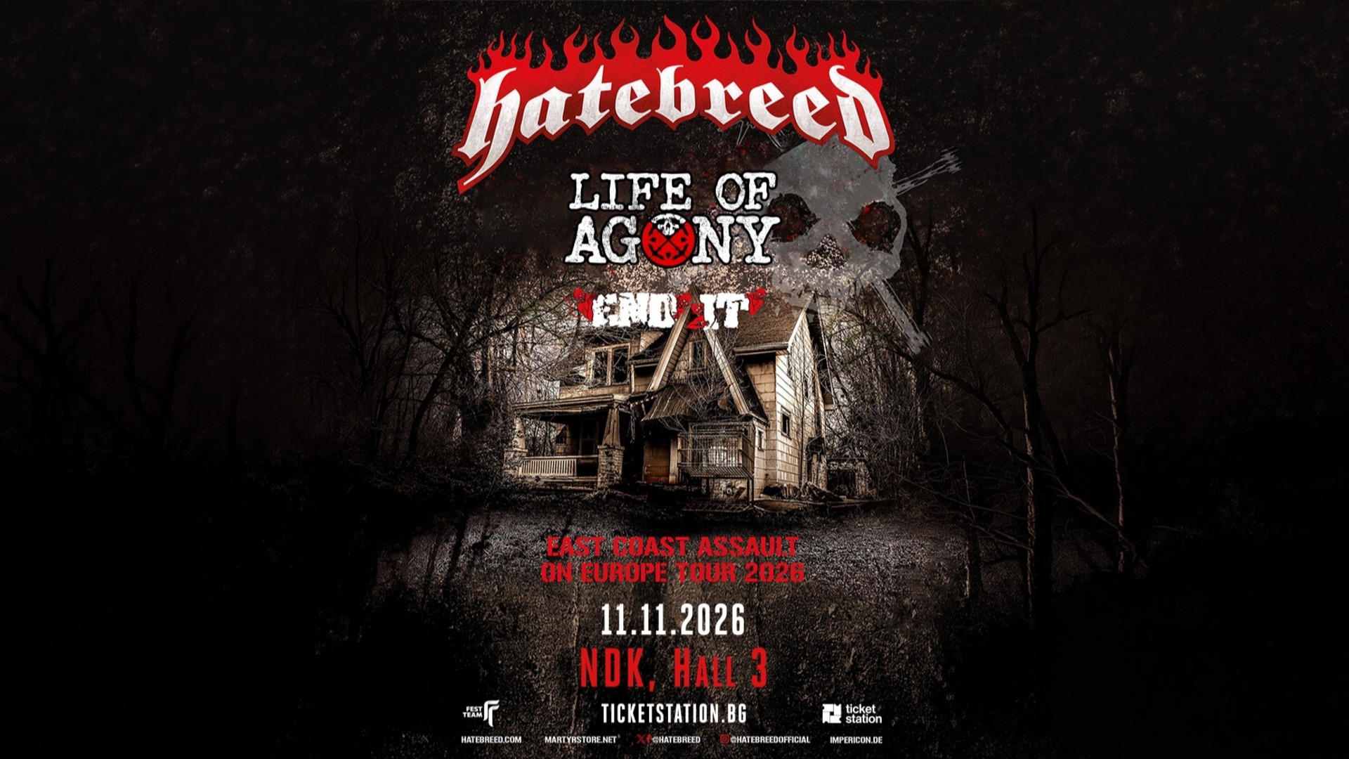 Hatebreed, Life of Agony и End It идват в София за