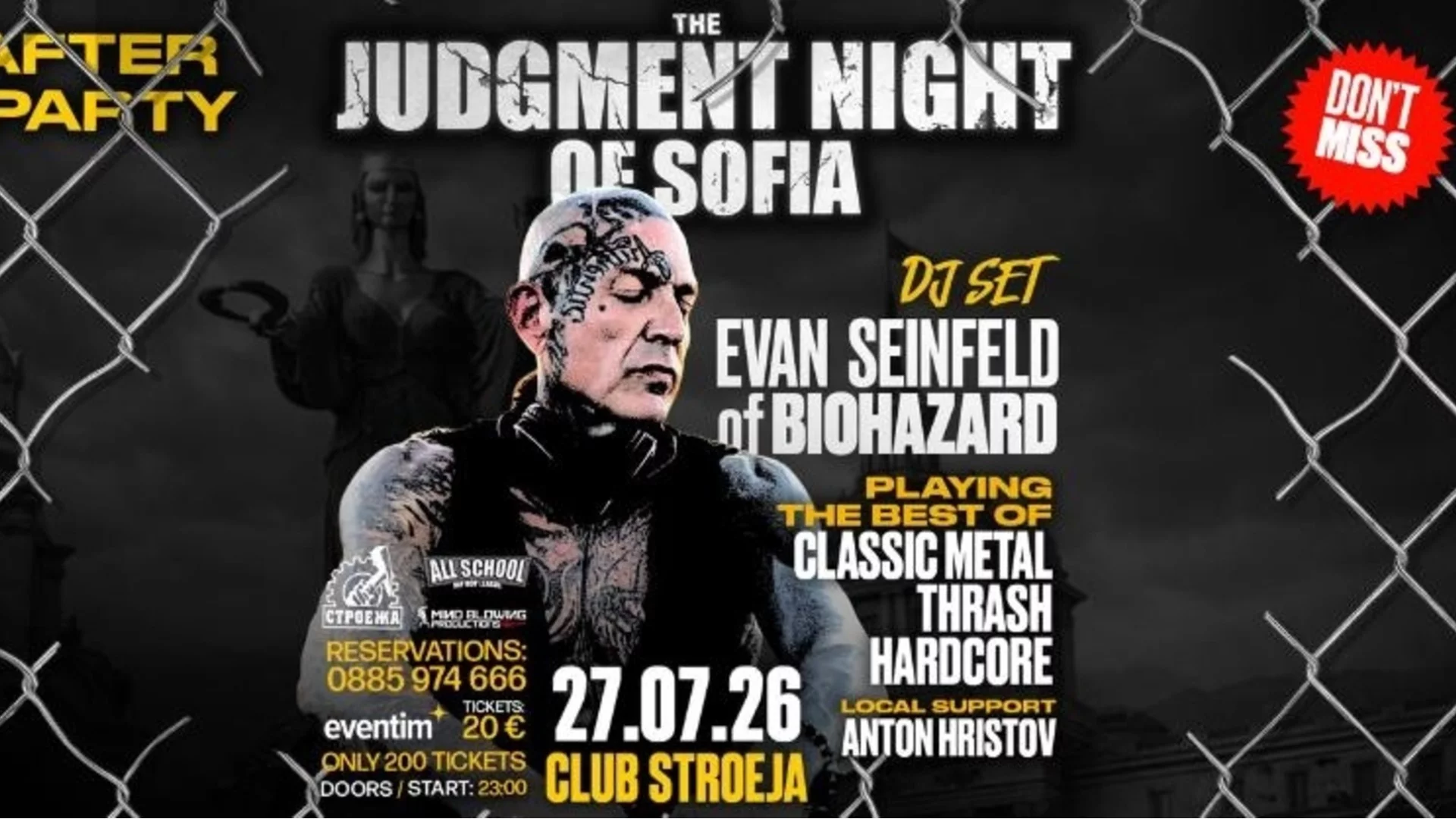 BIOHAZARD и ONYX продължават нощта в София с официално афтър парти след концерта през юли