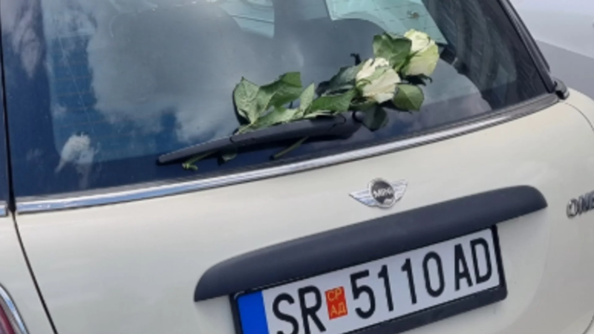 „Не сме врагове“: Цветя за колите на македонското посолство у нас в отговор на палежите (СНИМКИ И ВИДЕО)