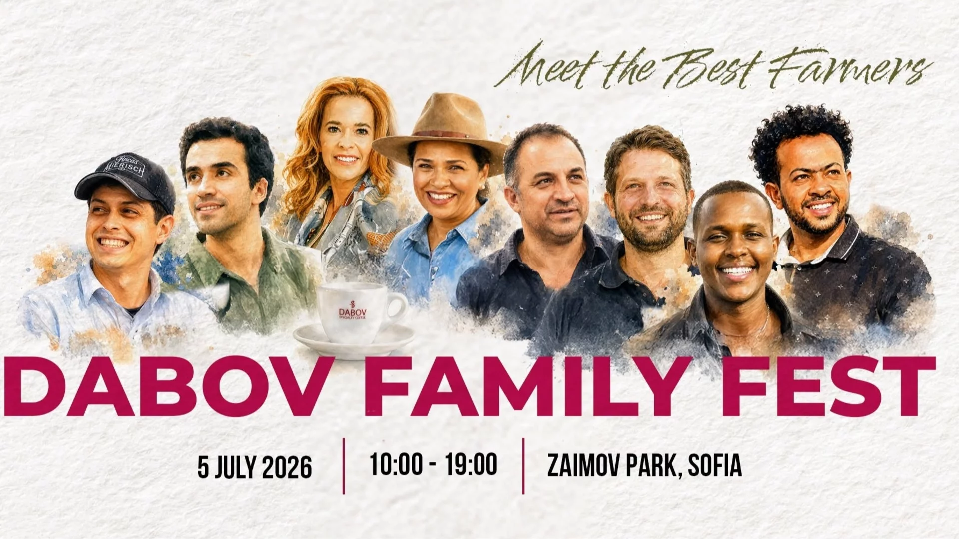 DABOV Family Fest: Най-добрите кафе фермери в света идват в София на 5 юли