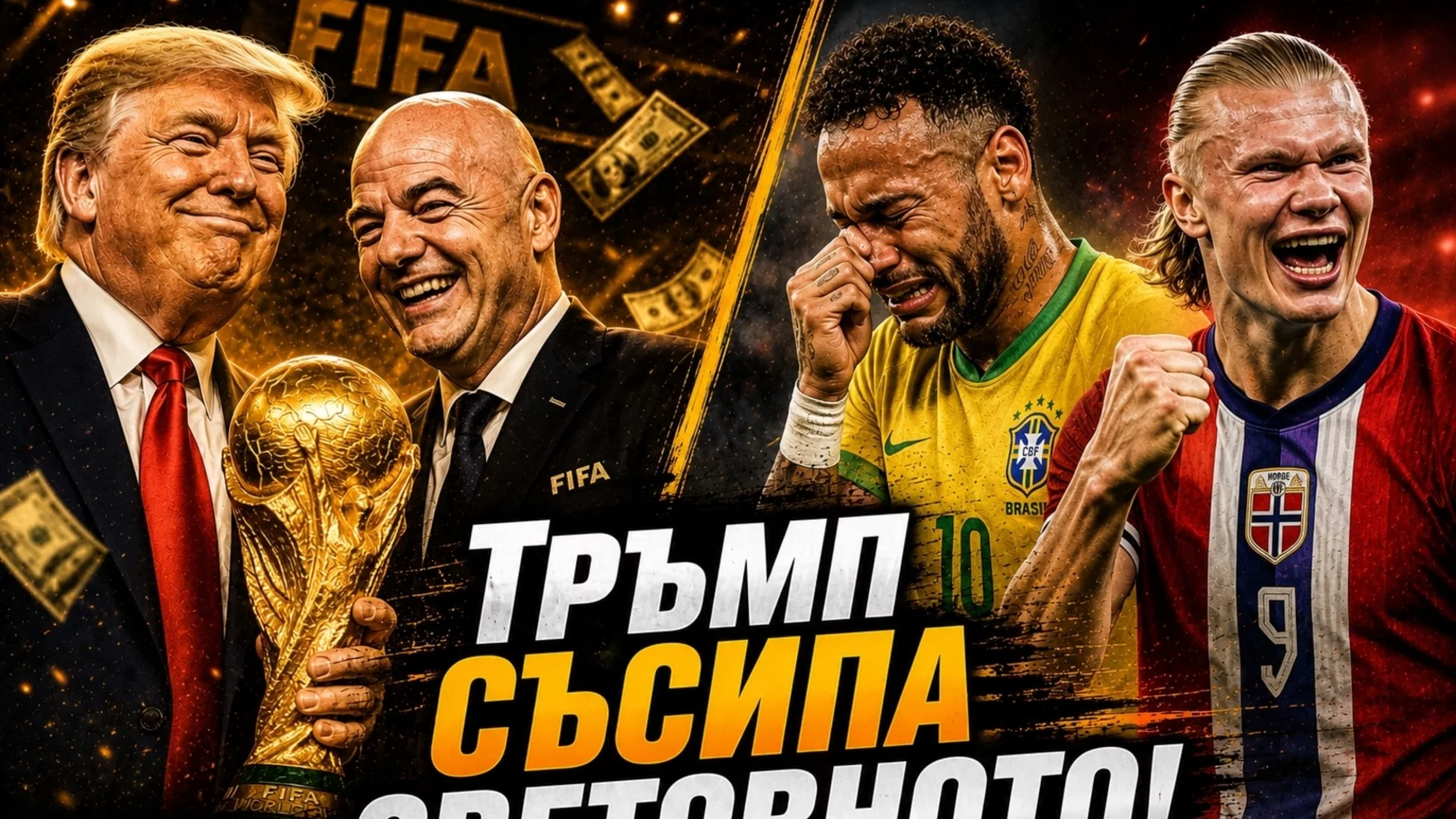 Простотия до шия от Доналд Тръмп и ФИФА! На Бразилия ѝ трябва един Холанд | Точно попадение