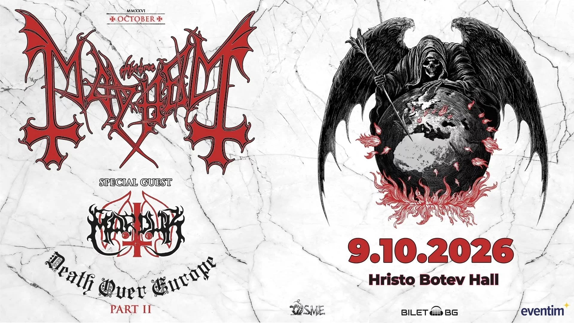 MAYHEM водят Death Over Europe Tour в София със специалното участие на MARDUK