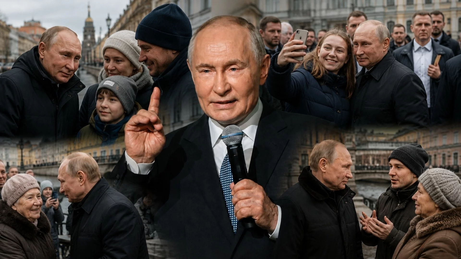 Ако се излагаш, да е докрай: Кортежът на Путин спря за среща с хората... на неработеща бензиностанция (ВИДЕО)