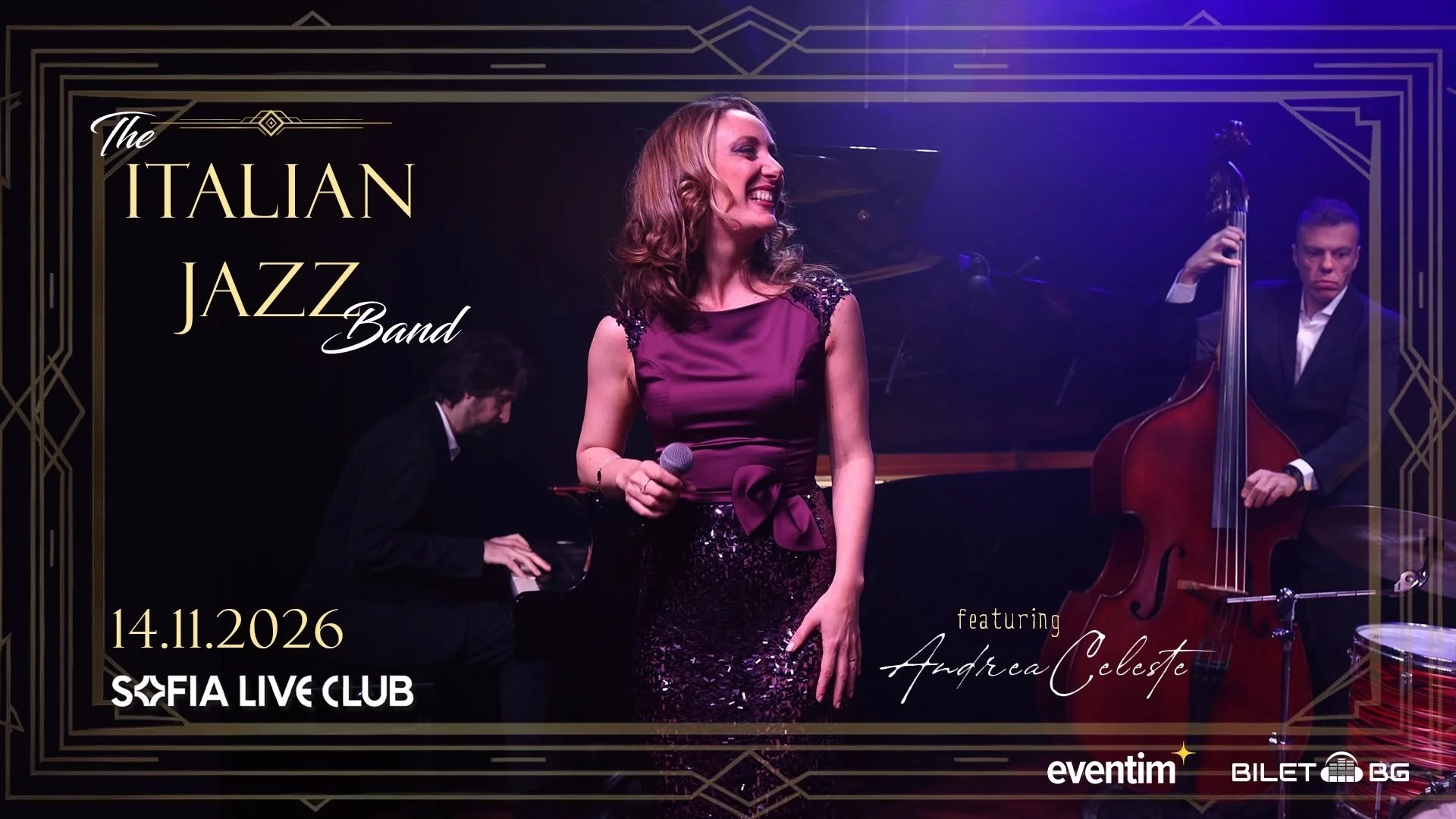 Andrea Celeste пристига с формацията The Italian Jazz Band на 14 ноември в Sofia Live Club
