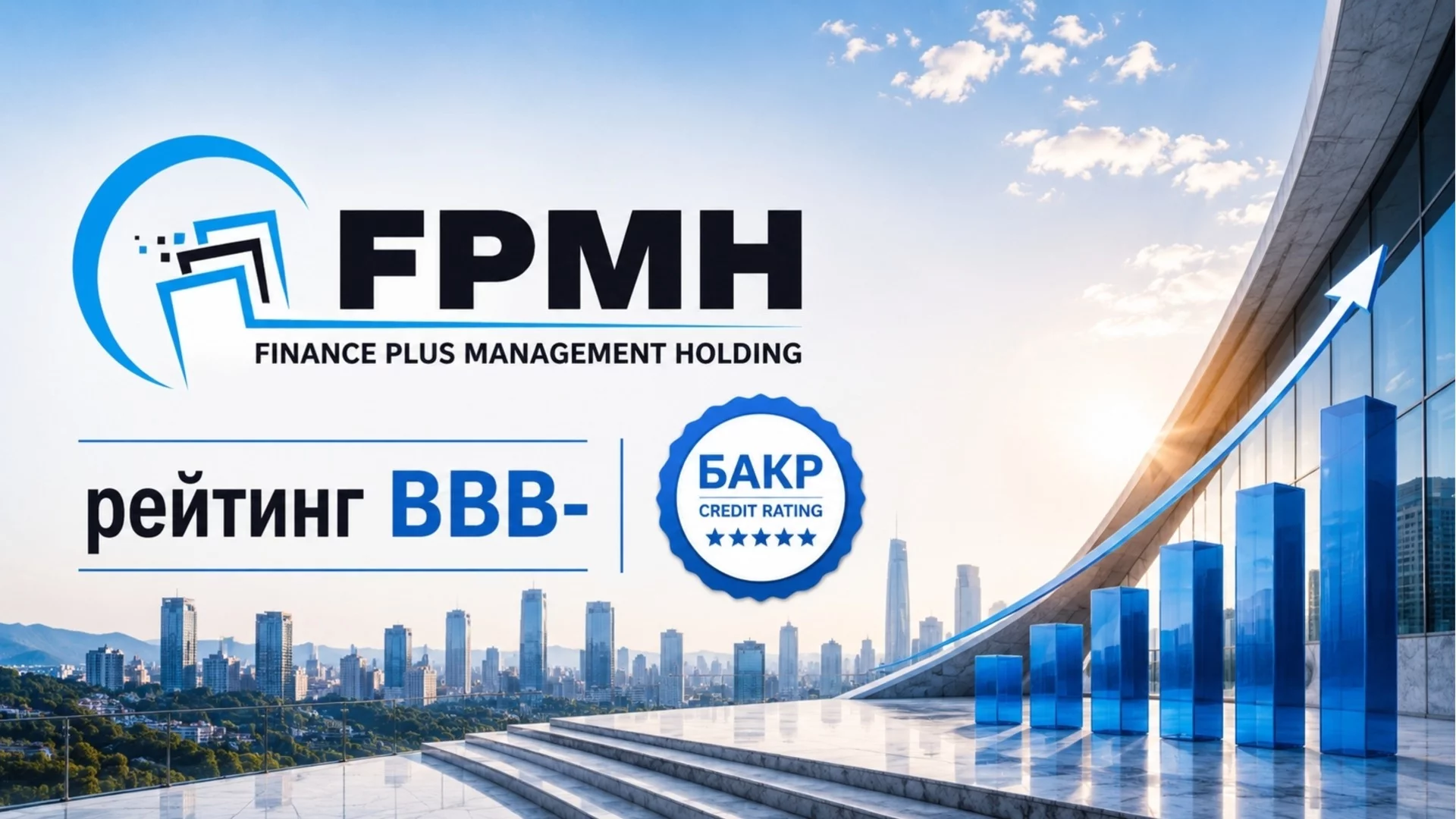 "Финанс Плюс Мениджмънт Холдинг" получи рейтинг BBB- със стабилна перспектива
