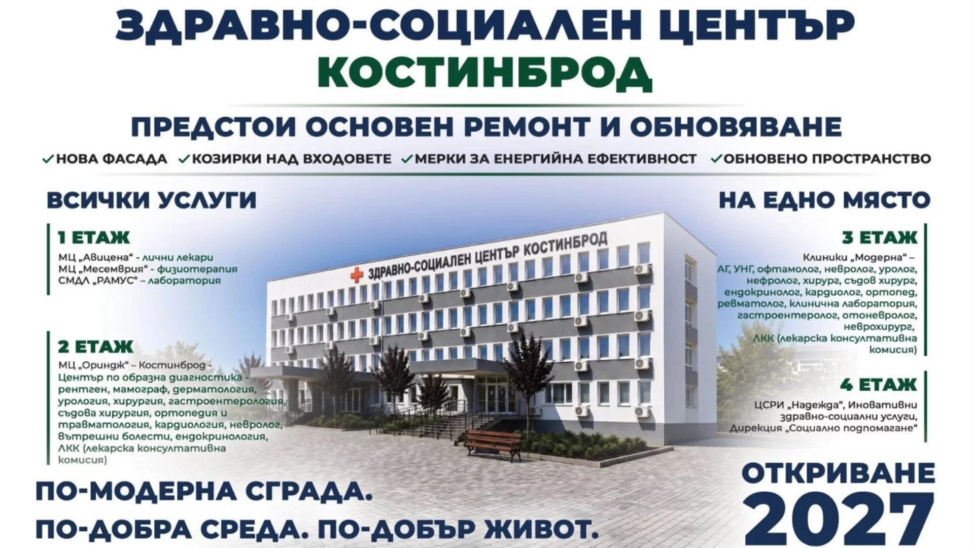 Инвестиция в здравето на жителите на Община Костинброд