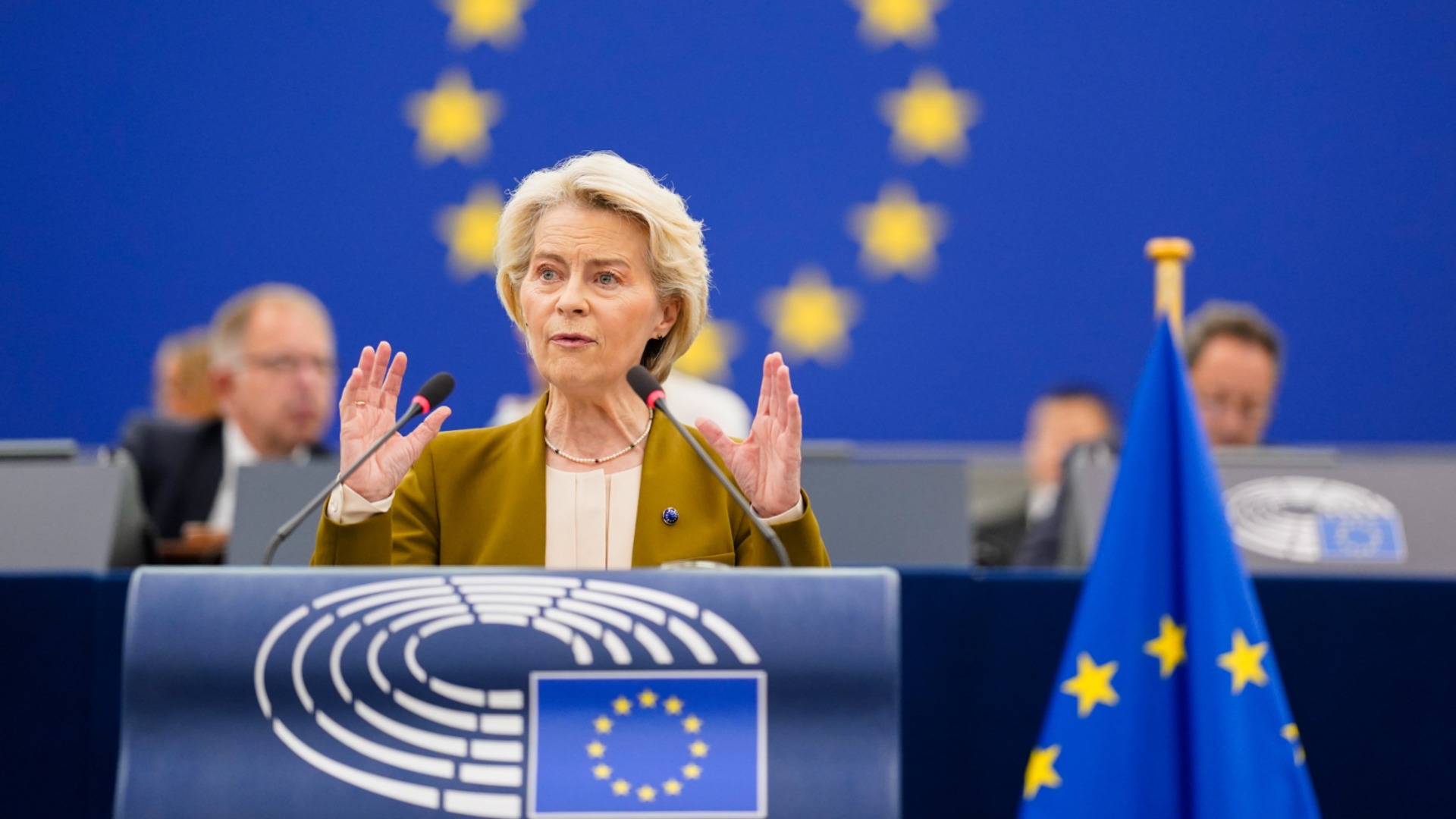НА ЖИВО: Урсула фон дер Лайен представя Речта за състоянието на ЕС за 2026 г. (ВИДЕО)