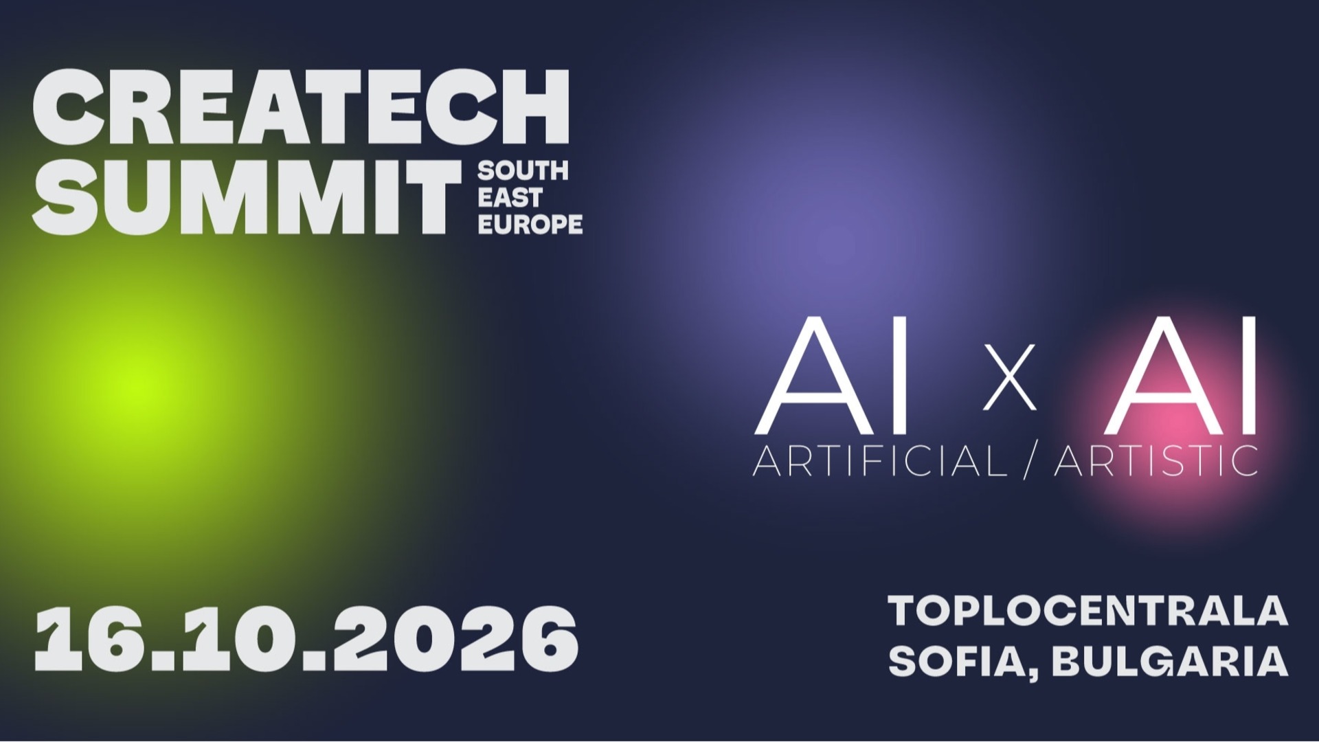 Креативността в ерата на AI е във фокуса на CreaTech Summit South-East Europe 2026